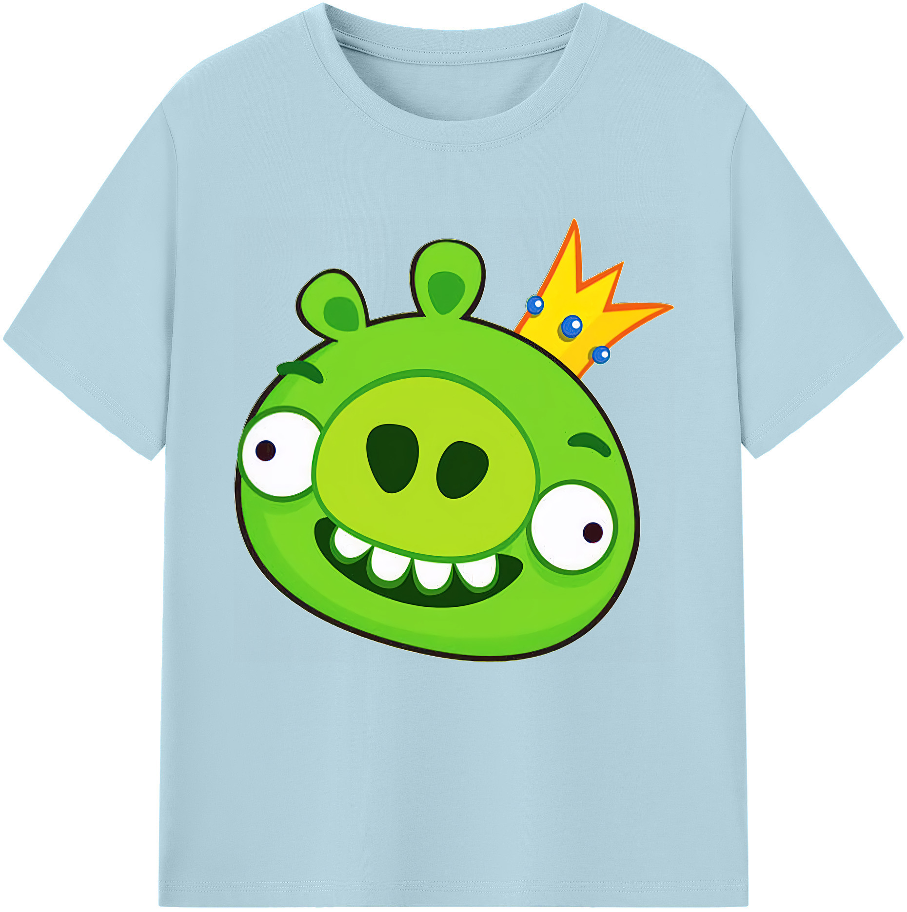 （画像用） Angry Birds アングリーバード 綿100％半袖Tシャツ（フロントプリント）